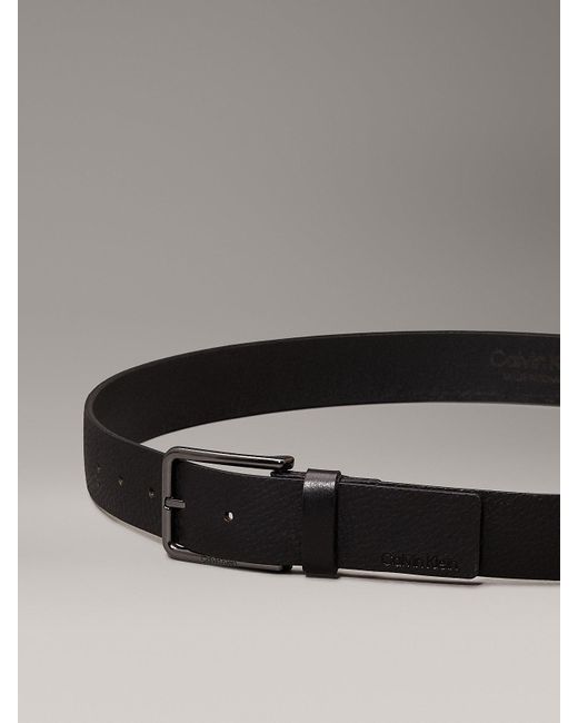 Calvin Klein Black Leather Belt for men