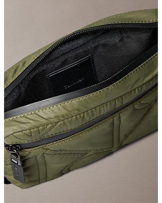 Calvin Klein Gesteppte Camera Bag in Green für Herren