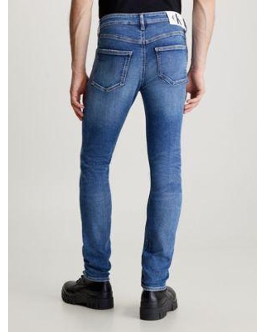 Skinny Jeans Calvin Klein de color Blue
