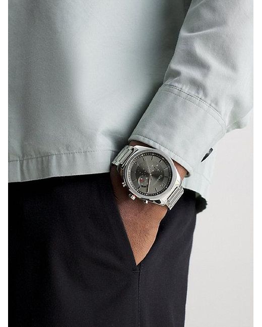 Calvin Klein Multifunctioneel Armbandhorloge in het Gray voor heren