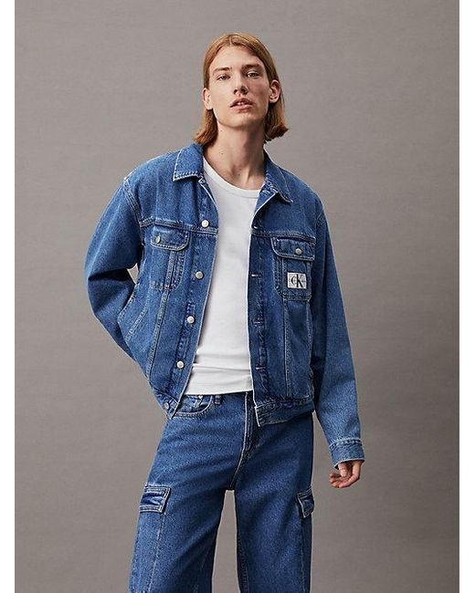 Calvin Klein Jeansjacke im Neunzigerjahre-Look in Blue für Herren