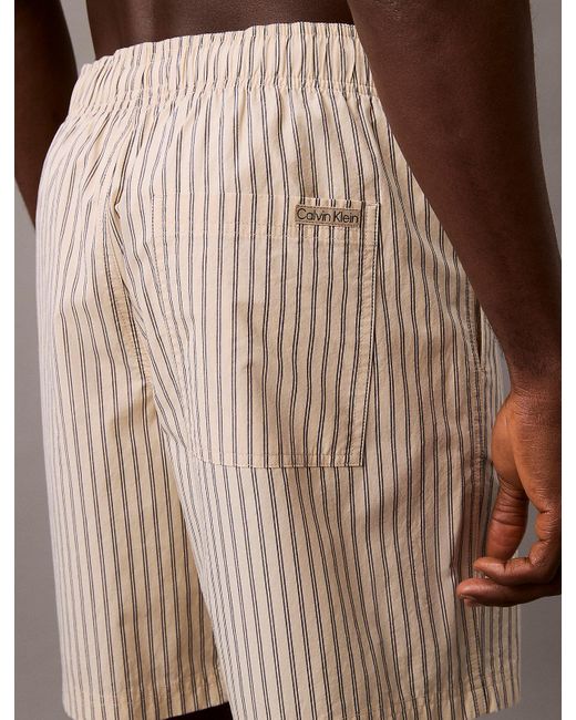 Short Relaxed En Popeline De Coton Calvin Klein pour homme en coloris Brown