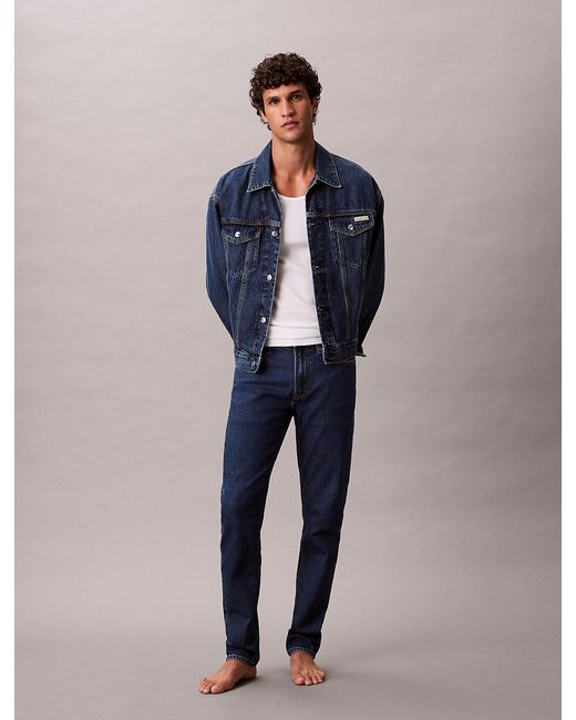 Calvin Klein Blue Slim Tapered Jeans for men