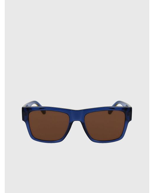 Calvin Klein Blue Rectangle Sunglasses Ckj23605S for men