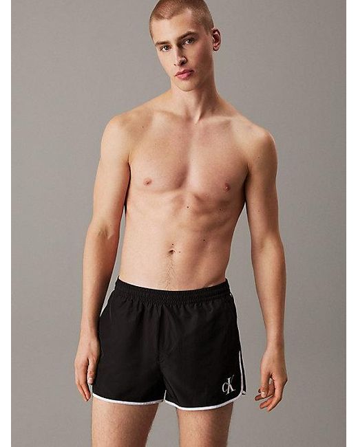 Calvin Klein Runner Zwemshort in het Black voor heren