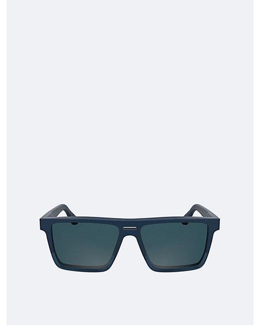 Calvin Klein Blue Modified Rectangle Sunglasses for men