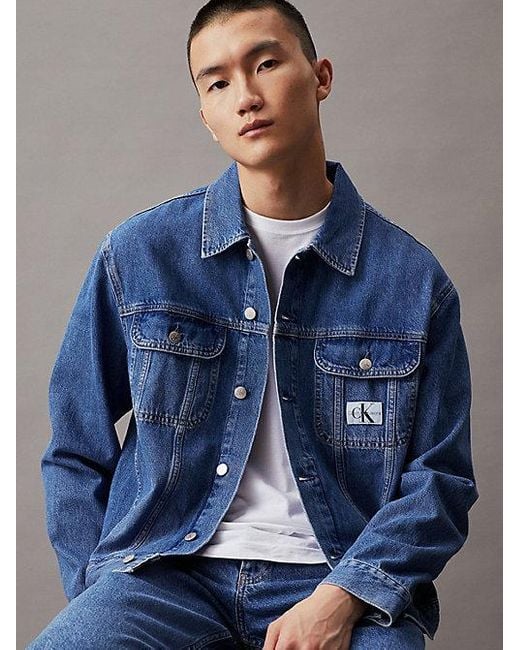 Chaqueta denim 90's Calvin Klein de hombre de color Blue
