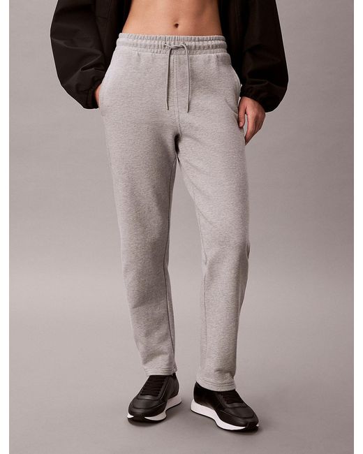 Calvin Klein Brown Cotton Terry Barrel Joggers