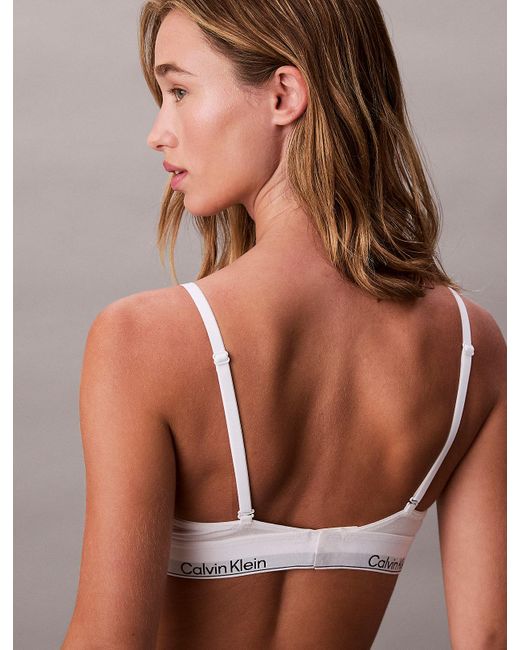 Calvin Klein Brown Unlined Triangle Bralette