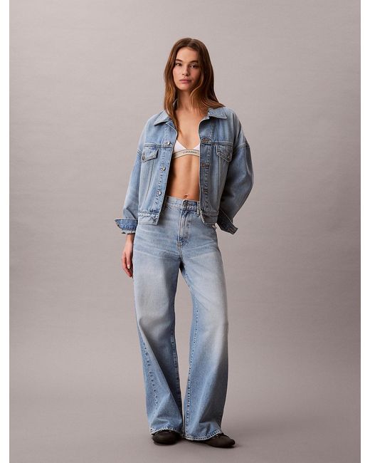 Calvin Klein Blue Relaxed Denim Jacket
