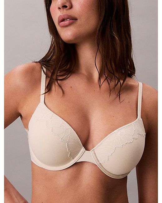 Calvin Klein Licht Gevoerde Volledige Bh in het Brown
