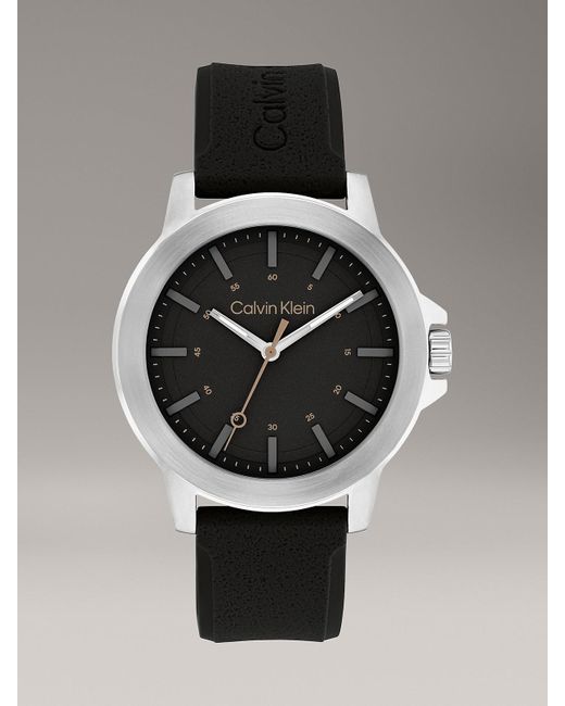 Orologio Con Quadrante Audace E Cinturino di Calvin Klein in Gray da Uomo