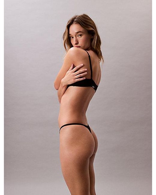Calvin Klein String in het Black