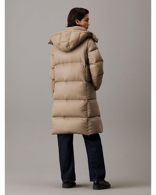 Calvin Klein Long Down Puffer Coat | Lyst UK