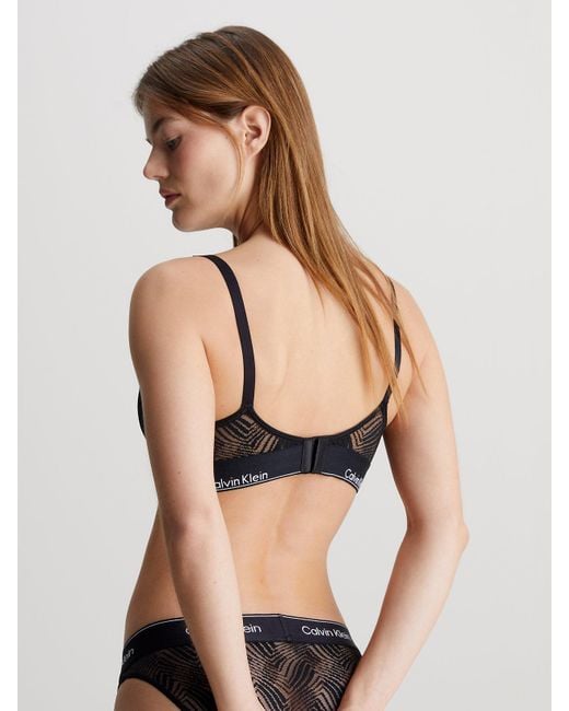 Calvin Klein Black Lace Maternity Bra