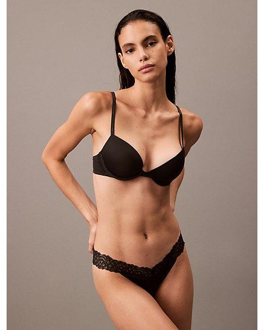 Calvin Klein Brown Attraction Push-up Plunge Bra