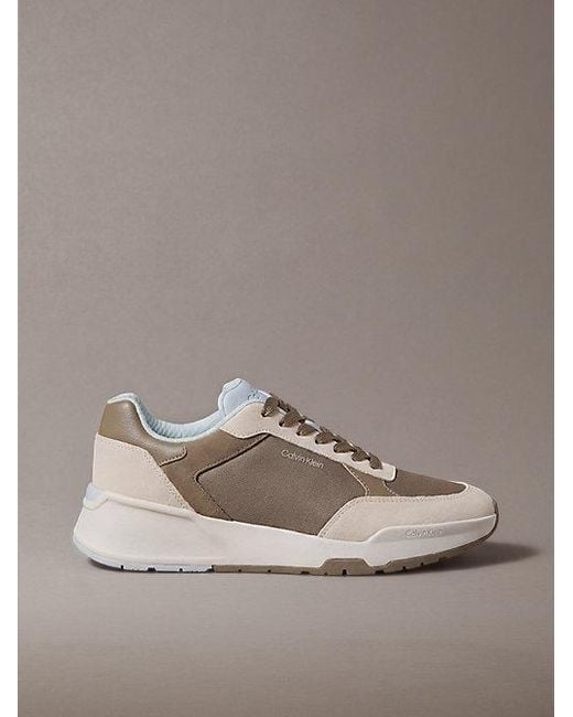 Calvin Klein Multicolor Suede Chunky Dad Trainers for men