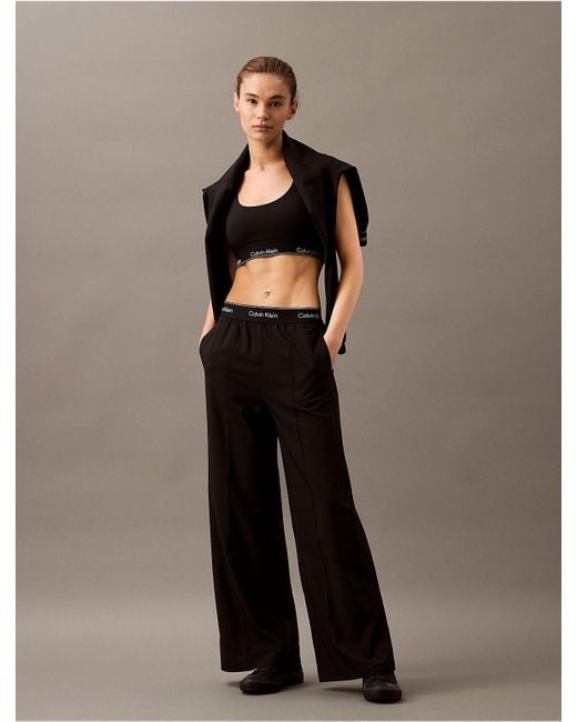 Calvin Klein Multicolor Modern Sport Wide Leg Track Pants