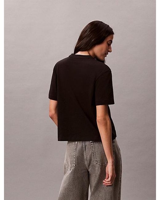 Calvin Klein Brown Jeans Relaxed Script Logo T-Shirt