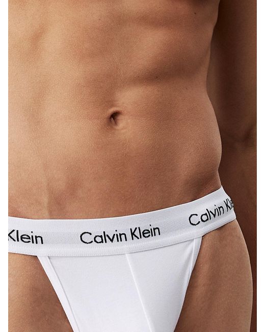 Lot De 3 Strings Calvin Klein pour homme en coloris Gray