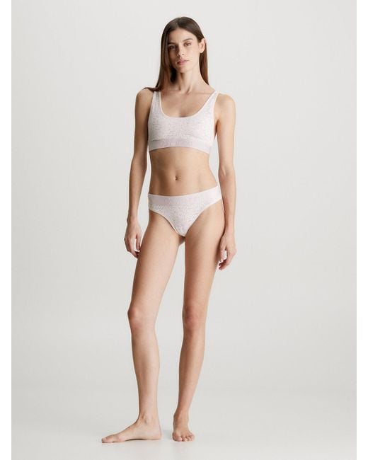 Calvin Klein White Lace Thong - Intrinsic