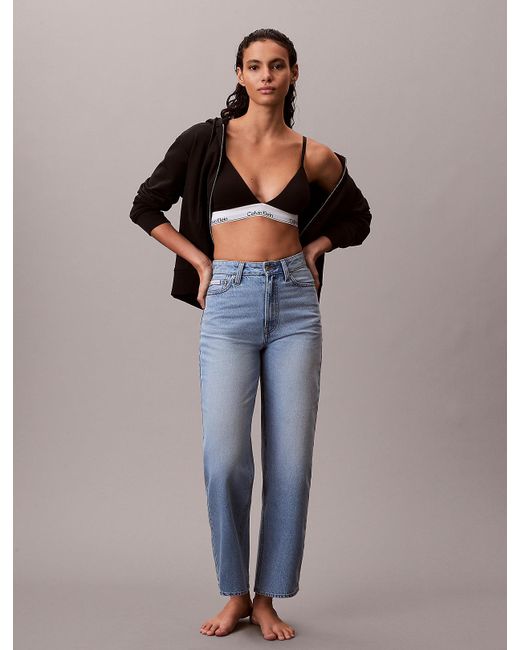 Calvin Klein Blue Barrel Fit Jeans