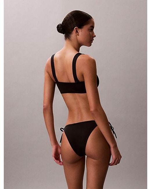 Calvin Klein Pink Tie Side Bikini Bottoms Intense Power
