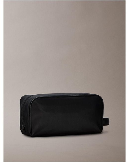 Calvin Klein Gray Raised Logo Dopp Kit for men