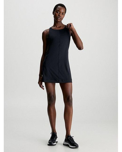 Calvin Klein Technical Fit Minikleid in Blau | Lyst DE
