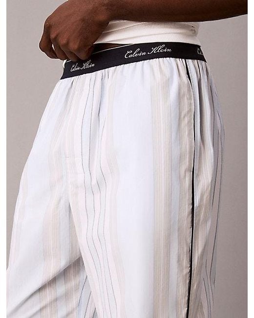 Calvin Klein Multicolor Pyjama Pants Cotton Poplin for men