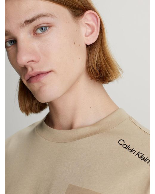 Calvin Klein Natural Photo Print T-shirt for men