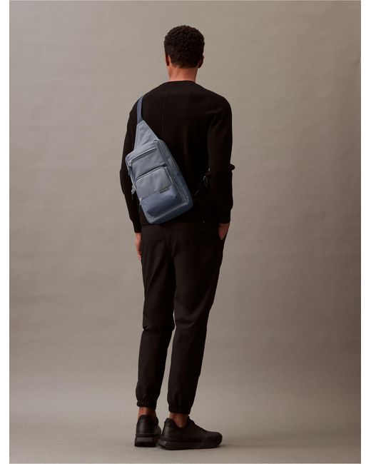 Calvin Klein Brown Utility Sling Bag for men
