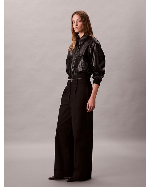 Pantalon Chino Ample Calvin Klein en coloris Black