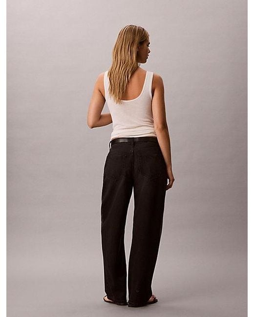 Calvin Klein Black Jeans Relaxed Barrel Jeans