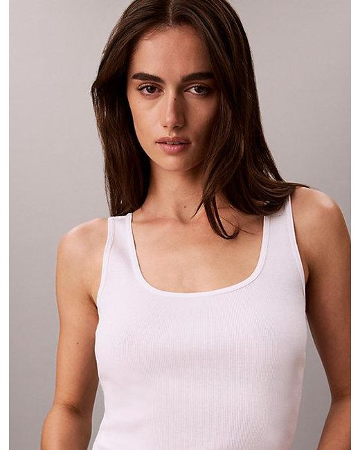 Calvin Klein Multicolor 3 Pack Scoopneck Tank Tops
