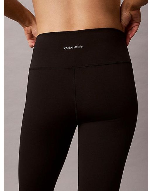 Calvin Klein Black Sport Breathable High Rise Capri Leggings