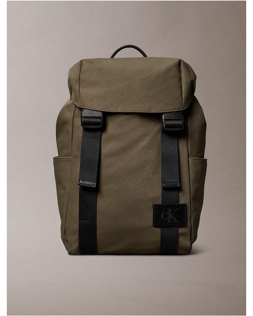 Calvin Klein Gray Canvas Backpack for men