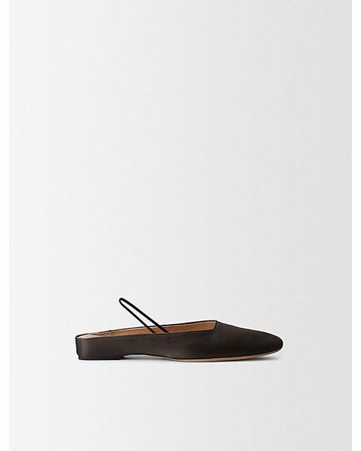 Calvin Klein White Kate Silk Satin Ballerina Flat
