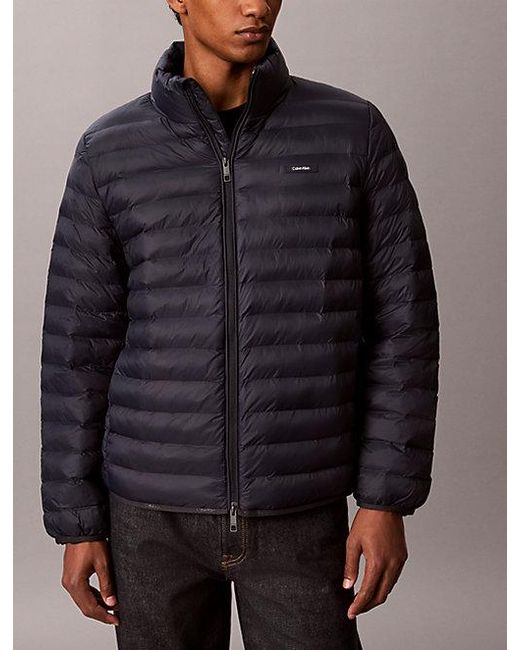 Calvin Klein Blue Lightweight Puffer Jacket for men