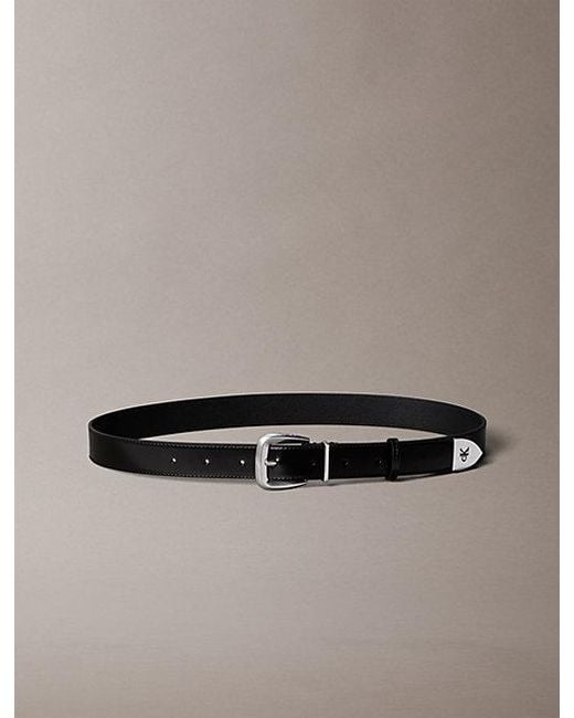 Calvin Klein Multicolor Leather Tapered Hardware Belt
