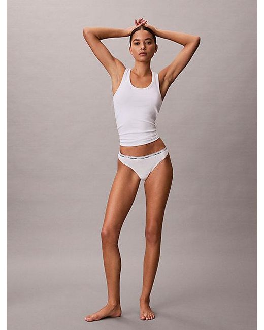 Calvin Klein White 5 Pack Thongs