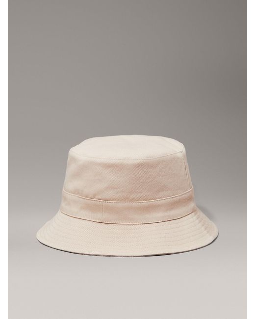 Calvin Klein Natural Reversible Logo Bucket Hat