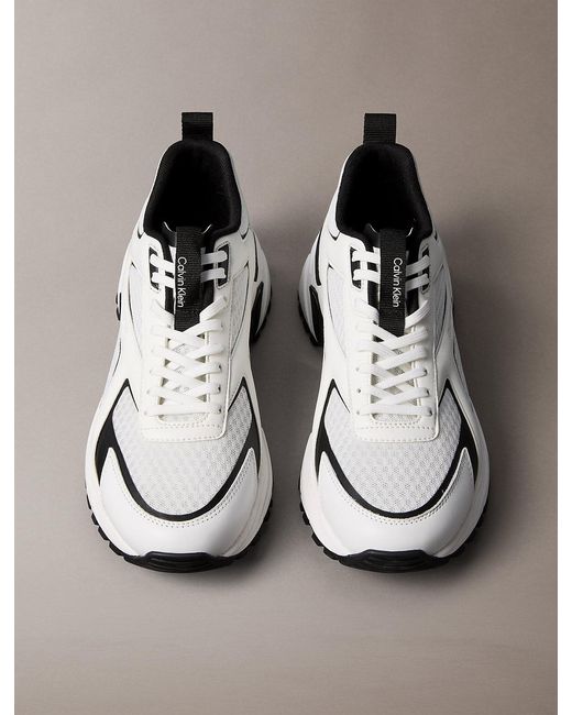 Calvin Klein Metallic Trailblazer — Mesh Mix Runner Trainers for men
