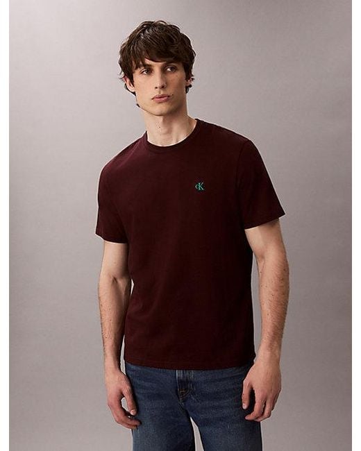 Calvin Klein Brown Jeans Monogram T-Shirt for men