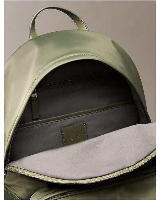 Calvin Klein Green Matte Nylon Backpack for men