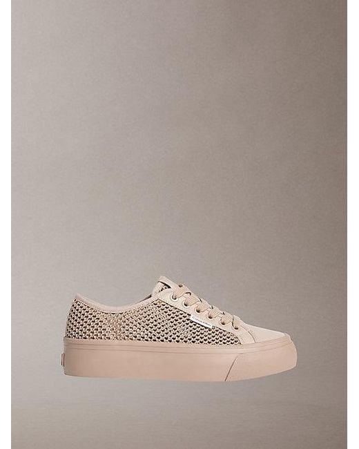 Calvin Klein Multicolor Valentina Mesh Platform Trainers
