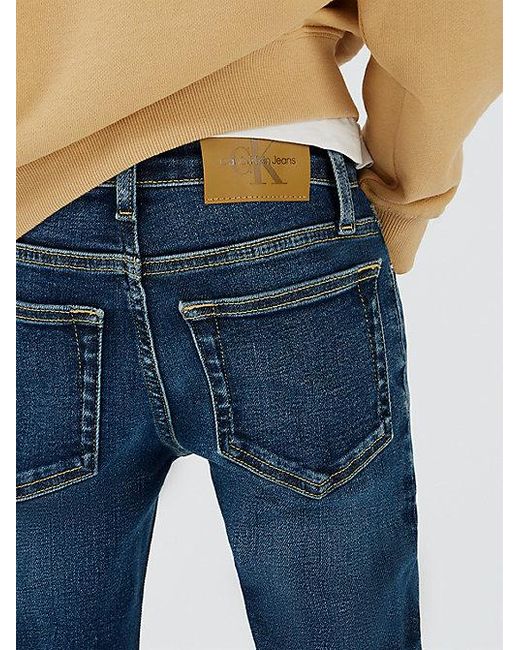 Calvin Klein Blue Jeans Mid Rise Slim Jeans for men