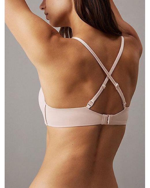 Calvin Klein Natural Wireless Push Up Bra Seductive Comfort