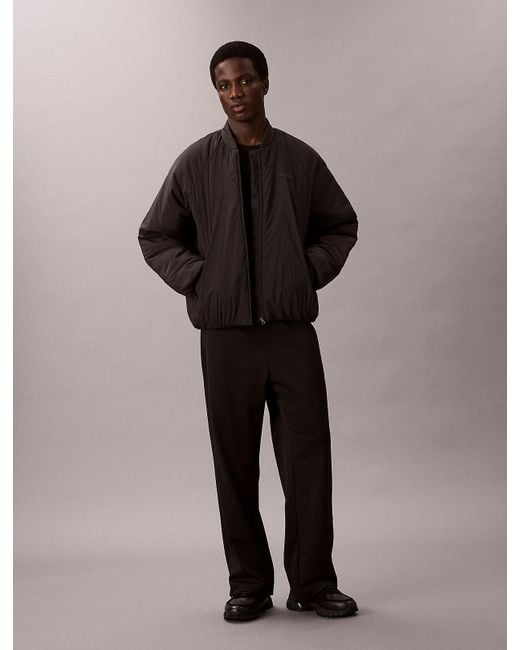 Calvin Klein Brown Commuter Bomber Jacket for men