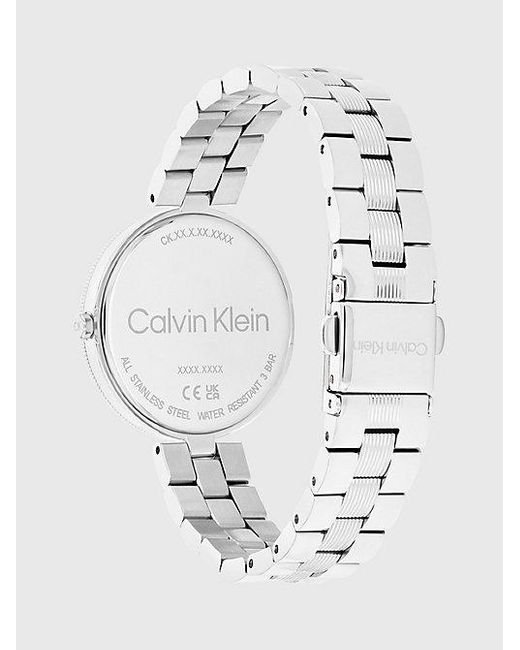 Calvin Klein White Watch Gleam